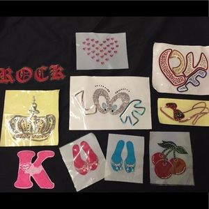 750 PC LOT OF UNIQUE IRON ON APPLIQUÉS